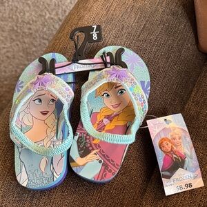 Frozen Kids Sandals - Blue and Pink